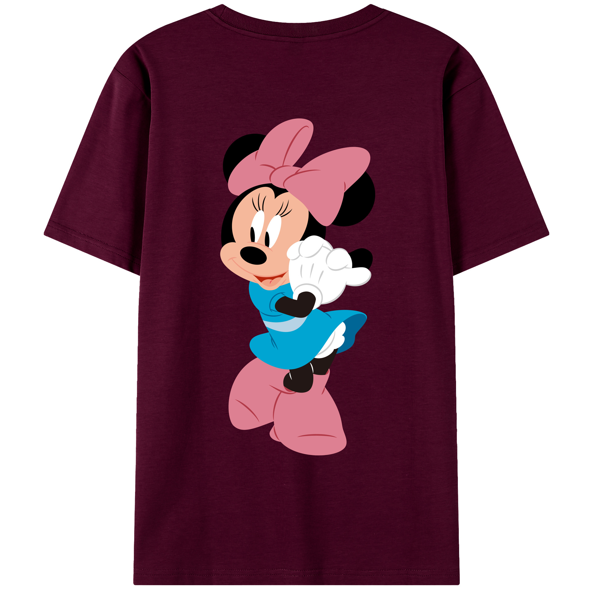 （画像用） ミッキーマウス Mickey Mouse レディース半袖Tシャツ(バックプリント)
